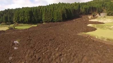 Japan Drone Footage Shows Landslides and Seismic Faults after Powerful Quakes