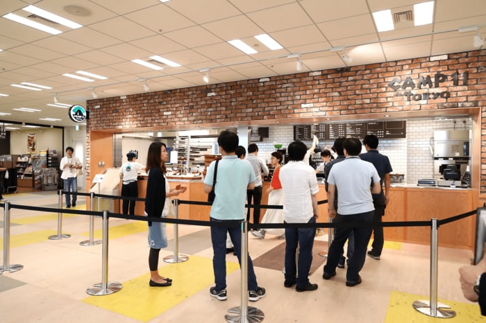 11階に設置されている社内カフェ「CAMP11」