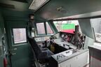 重厚感が漂う運転室。コックピットの呼び名が似合う