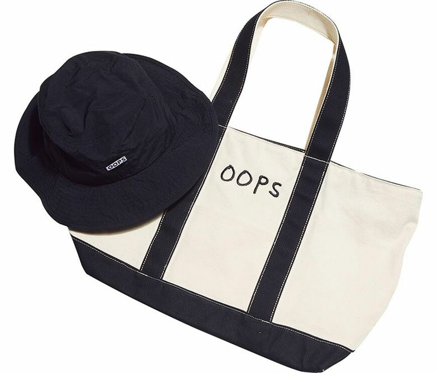 バッグ5940円、ハット3960円／ともにウップス（アーバンリサーチ 03-6388-6604）（写真：OCEANS編集部）