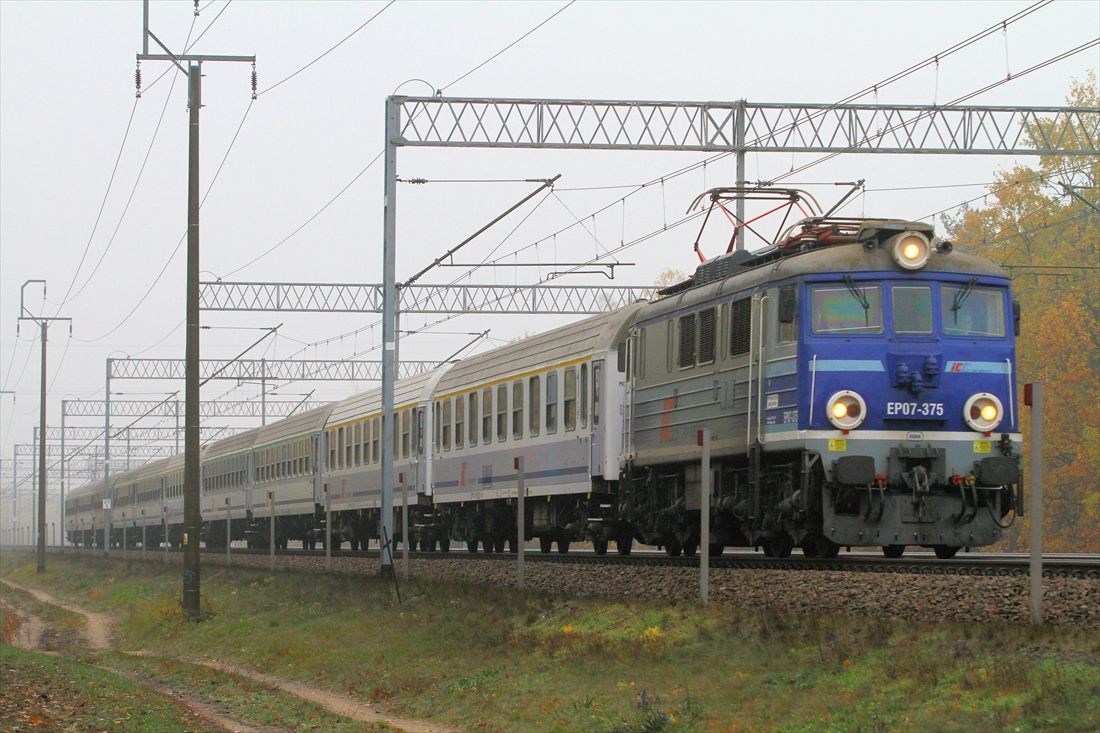 ワルシャワ郊外 急行列車