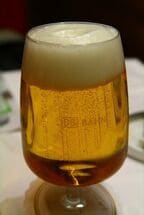 ドイツ鉄道の車内で提供される生ビール