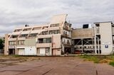 東武東上線 上板橋駅　南口　解体中の駅ビル