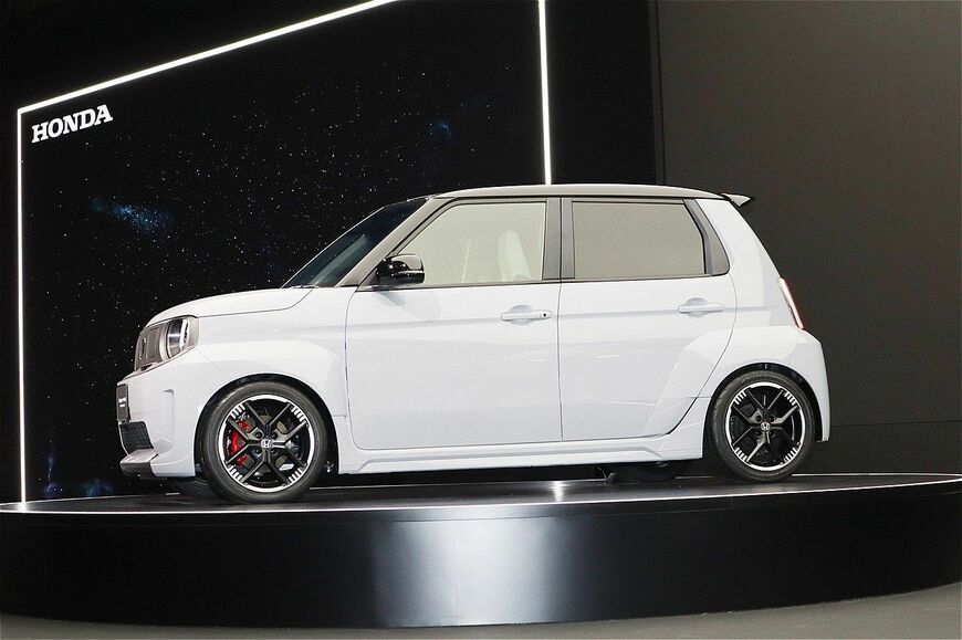 世界初公開、ホンダの小型EV「Super-ONE Prototype」（筆者撮影）