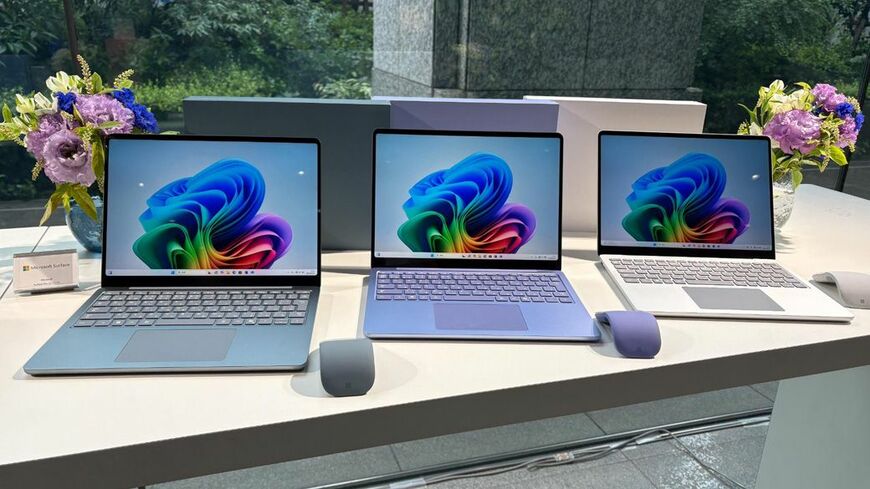 ノートパソコン型の「Surface Laptop」も展開する（筆者撮影）