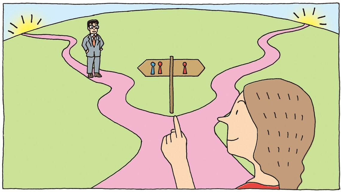 年収1000万円超えの彼女が選んだ結婚相手とは（イラスト：堀江篤史）