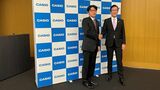 カシオ計算機の社長交代会見