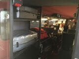 2階建てTGV車内下層の荷物スペース（筆者撮影）