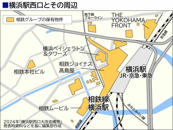 横浜駅西口周辺地図