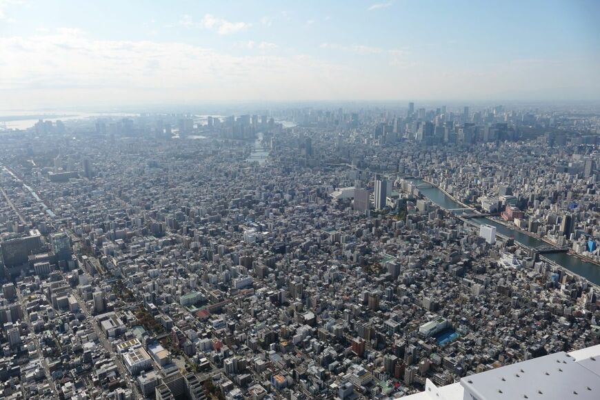 スカイツリーから見た両国方面