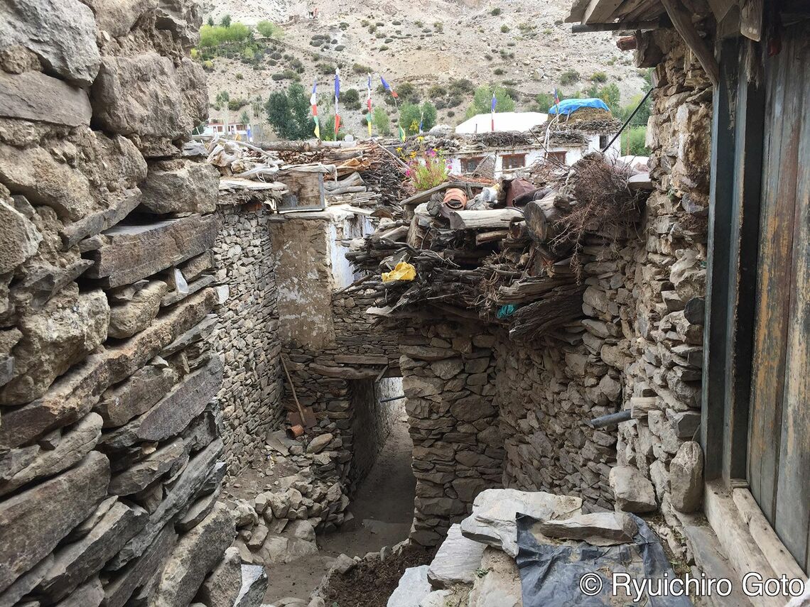 迷路のような狭い路地（写真：筆者撮影）