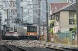 大山駅と電車