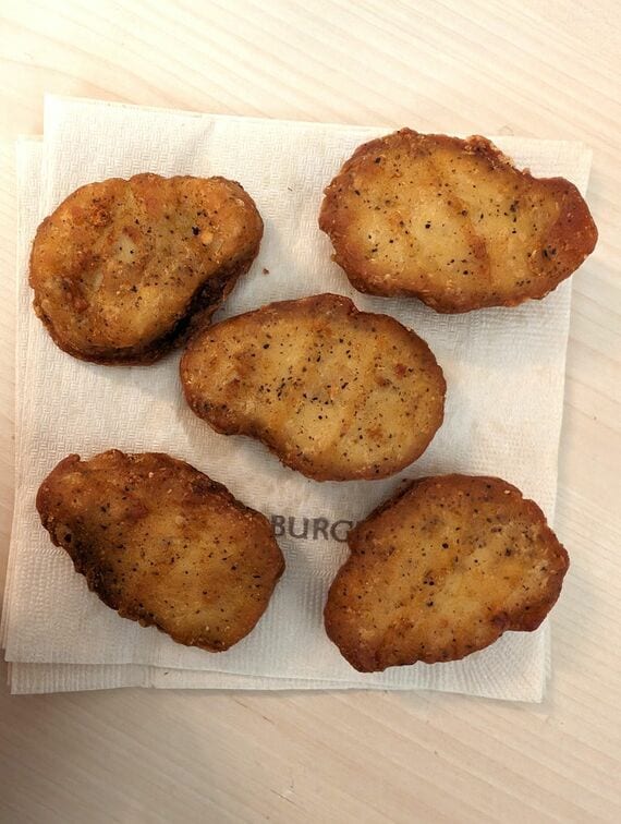 外カリ、中フワのチキンナゲット