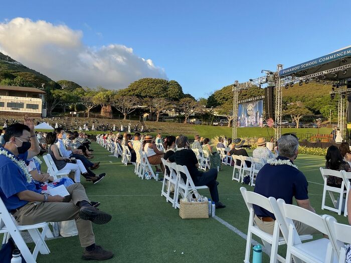 2年ぶりに対面で行われた地元プナホウスクルールの卒業式
