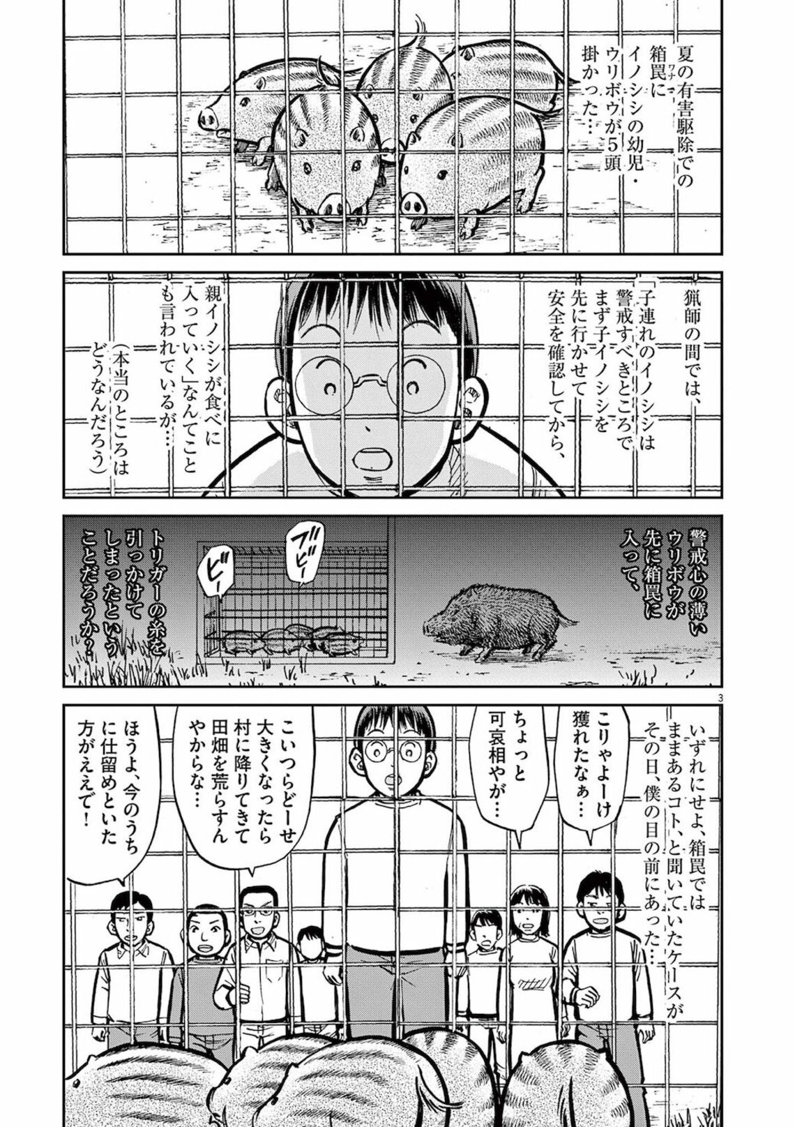 イノシシの子5匹で7万5000円 捕獲した人の実際 漫画 ボクらはみんな生きてゆく 第39話 東洋経済オンライン Goo ニュース