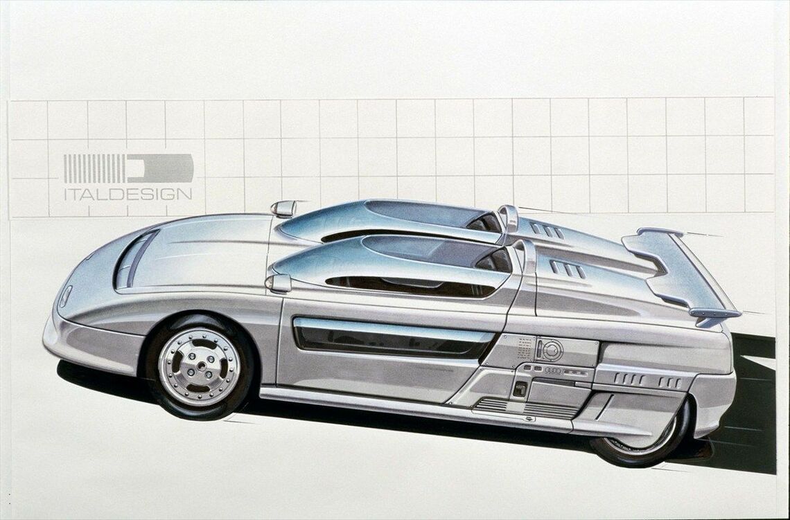 「アズテック」のデザインスケッチ（写真：ITALDESIGN）