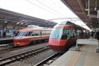 報道試乗会の際にLSEと並んだGSE