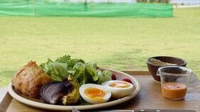 豊洲公園に"ポツンと佇む"おしゃれカフェ…ブルーボトルコーヒー｢2523円ブランチ｣強気すぎる価格設定の"正直な感想"