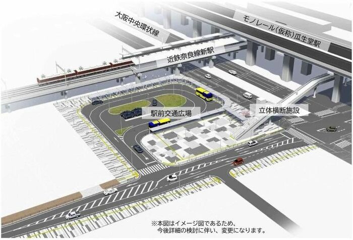 瓜生堂駅前交通広場