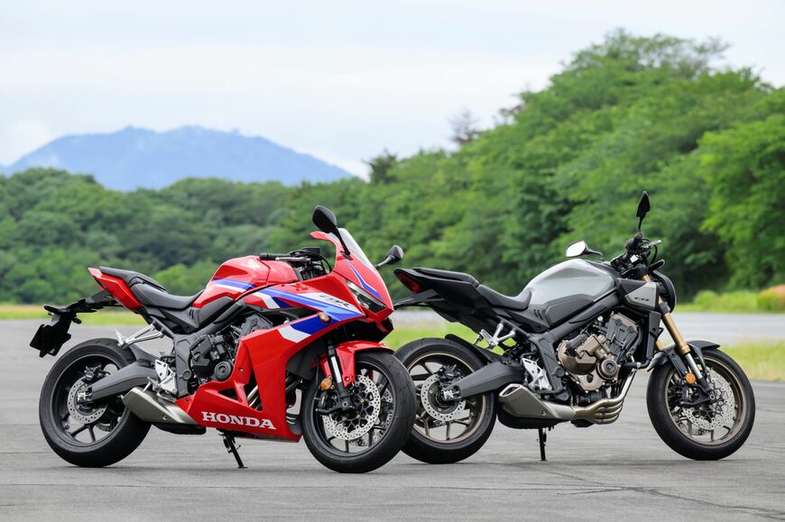 ホンダ「CB650R/CBR650R」（筆者撮影）