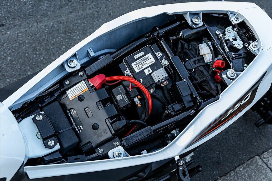 ハーレーダビッドソン新型「X350」のディテール（写真：三木宏章）