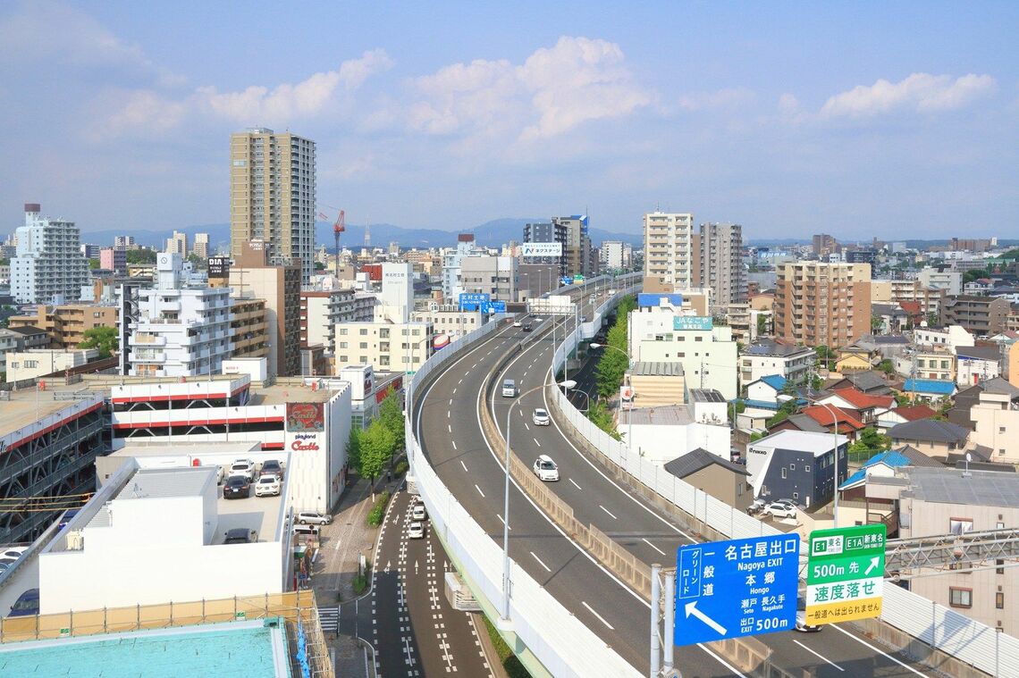 名二環は名古屋市の外周を縁取るように設置された都市高速（写真：hap / PIXTA）