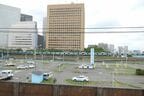 引き上げ線から見たアリーナ建設予定地。