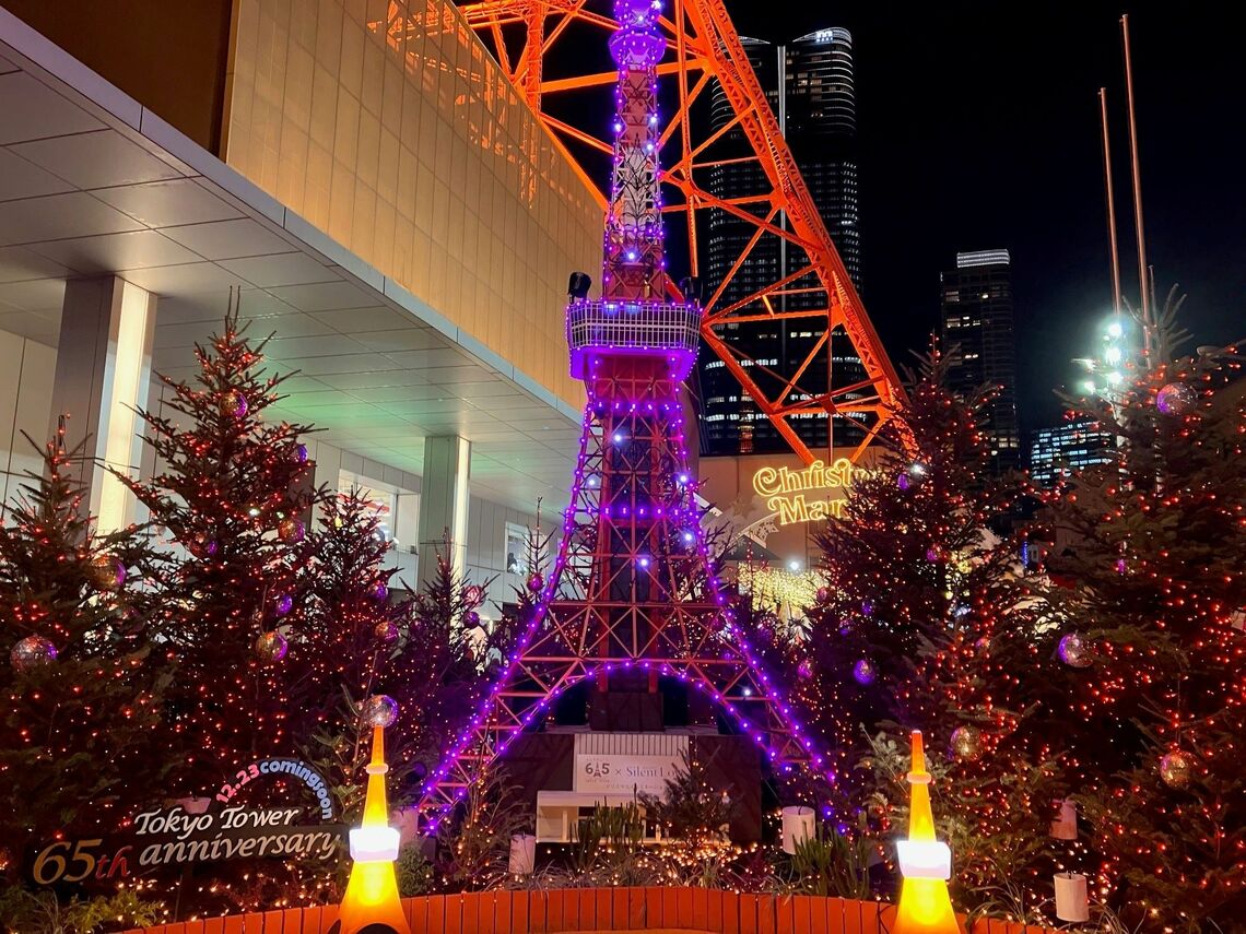 リトル東京タワーのイルミネーション（筆者撮影）