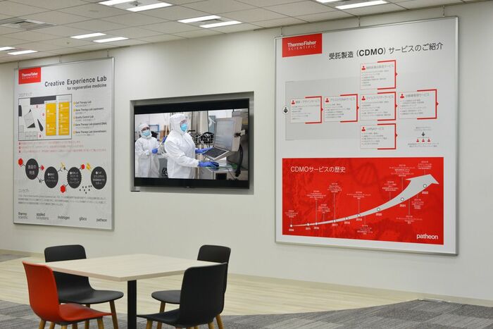 受託製造（CDMO）サービスを紹介するエリア