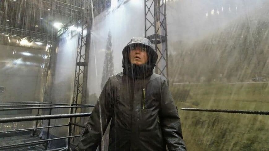 豪雨体験