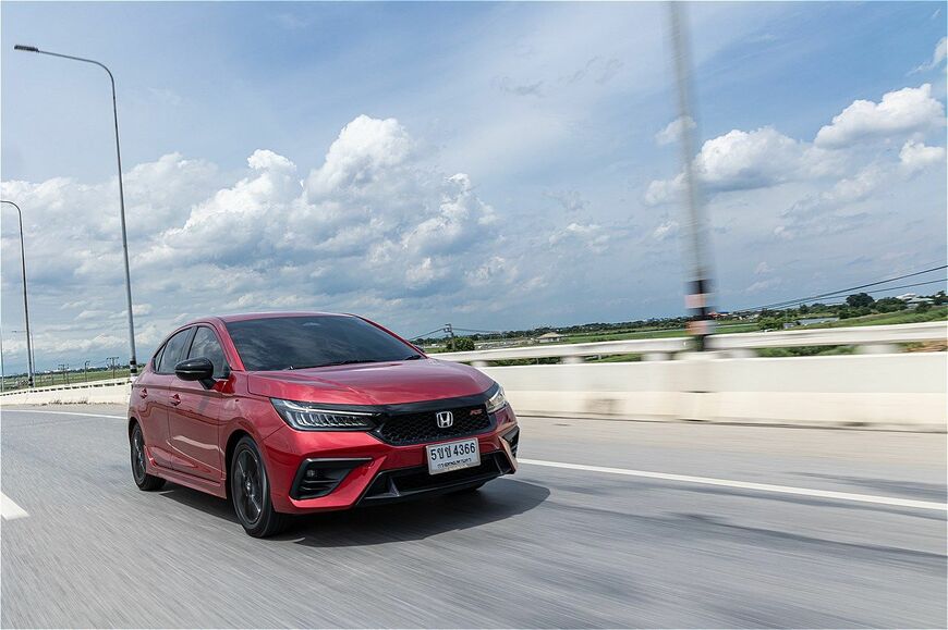 タイ仕様のホンダ「シティ・ハッチバック」（写真：三木宏章）