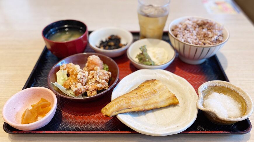 大戸屋の朝定食は、全国で5店舗のみで提供されるレアメニューです（筆者撮影）