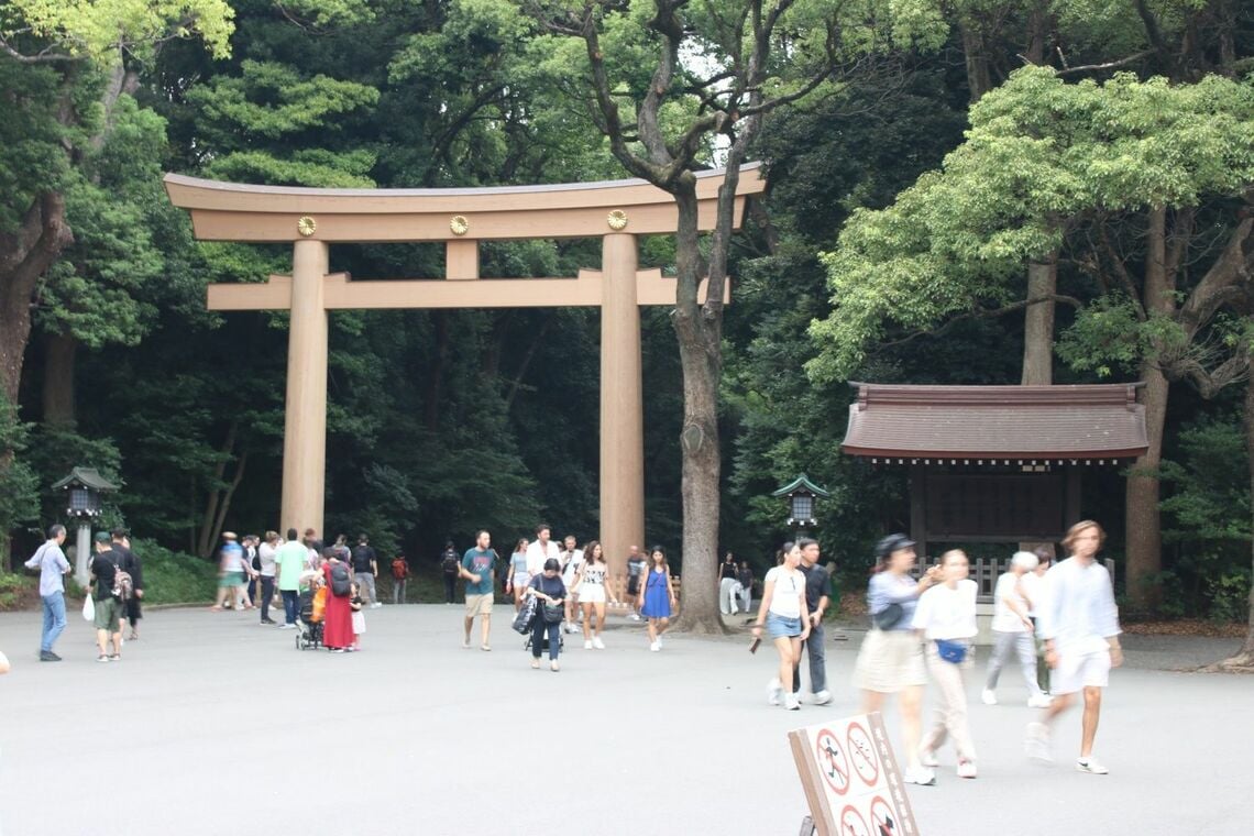 明治神宮の鳥居