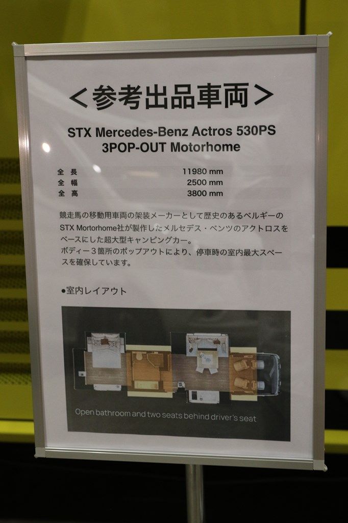 STX Motorhomeのディテールや情報（筆者撮影）