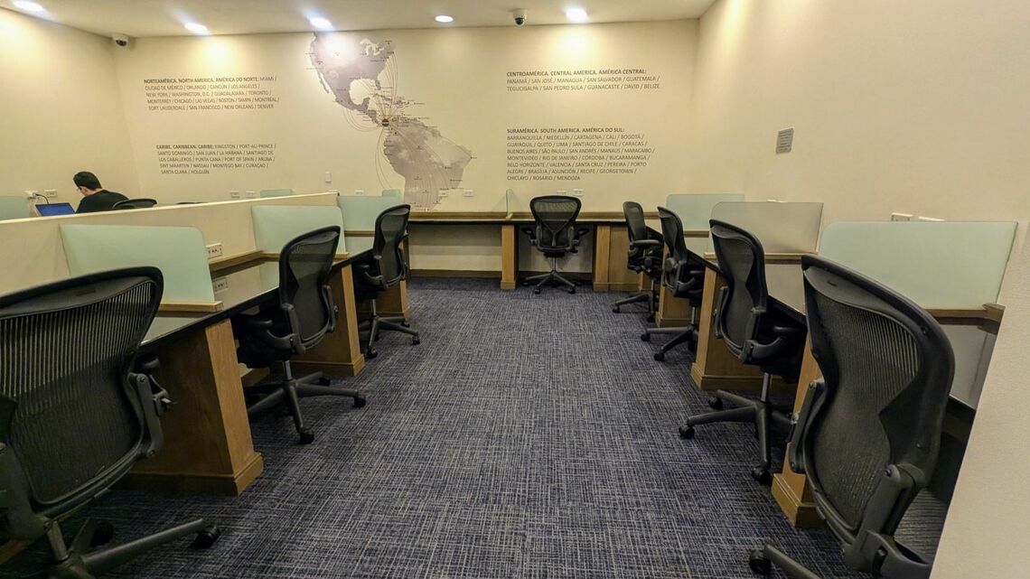 パナマ空港のスターアライアンスラウンジ