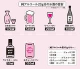 図：純アルコール20g分のお酒の目安／出所：『肝臓から脂肪を落とす お酒と甘いものを一生楽しめる飲み方、食べ方』