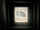 ゲルハルト・リヒター《グレイ・ハウス》（1966年、油彩、カンヴァス）の展示風景（撮影：小川敦生）