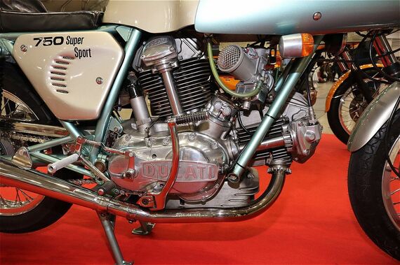 1974年式「750スーパースポーツ」のエンジン