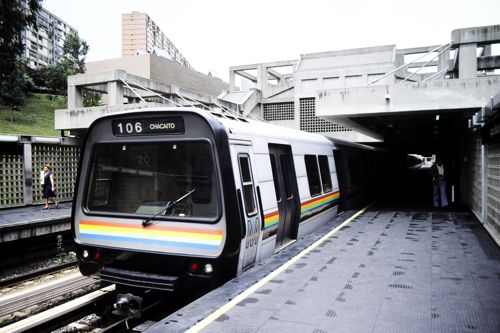 1980年代の地下鉄としては世界的に見ても近代的なものだった（1987年　筆者撮影）