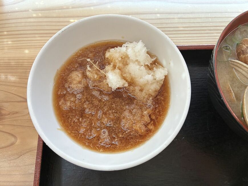 大根おろしたっぷりの天つゆ 