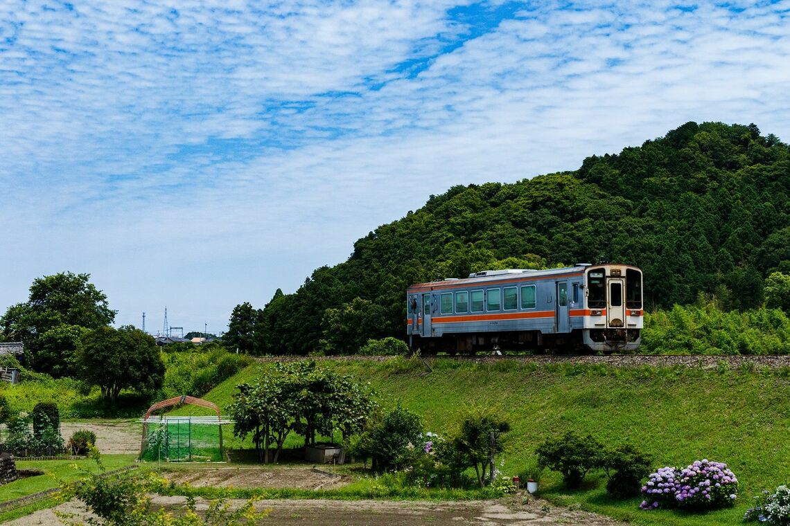 2009年の台風で被災し、存続が危ぶまれたが2016年に復旧した名松線（撮影：鼠入昌史）