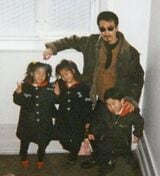 デンマーク滞在時の酒向さんと子どもたち（本人提供）