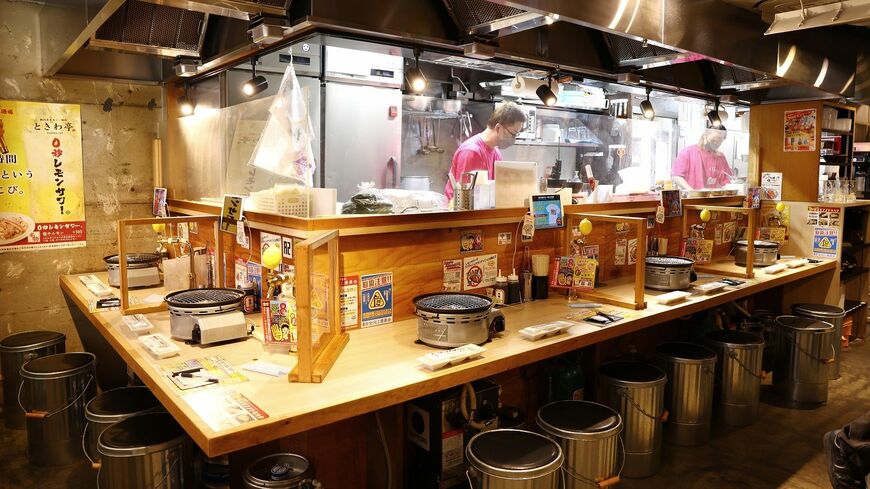 「0秒レモンサワー 仙台ホルモン焼肉酒場 ときわ亭」渋谷店の店内