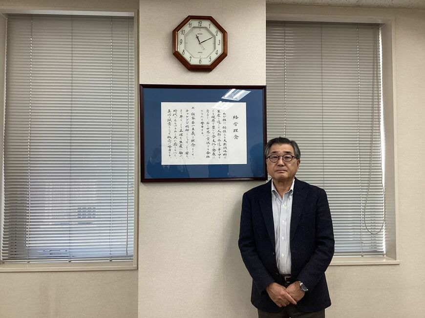 アリアケジャパンの白川直樹社長（筆者撮影）