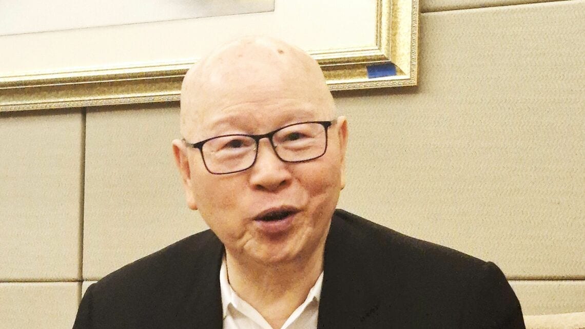 現在の台湾の与党・民主進歩党の元老といえる許信良さん(写真・早田健文)