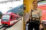 スイス鉄道の旅は登山鉄道に人気、車掌はスマホで検札（2024年 筆者撮影）
