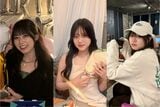 左から新井萌英（國學院大学経済学部経営学科3年）、沖津悠奈(早稲田大学政治経済学部経済学科2年) 、直井ちなみ（青山学院大学総合文化政策学部3年）