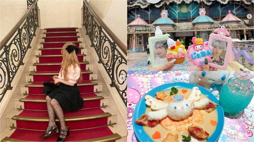 若者たちの旅行のキーワードはレトロと推し活のようです。（写真提供左：kurumi_1216_ 、右上：kimjw_017、右下：m1yu15369）