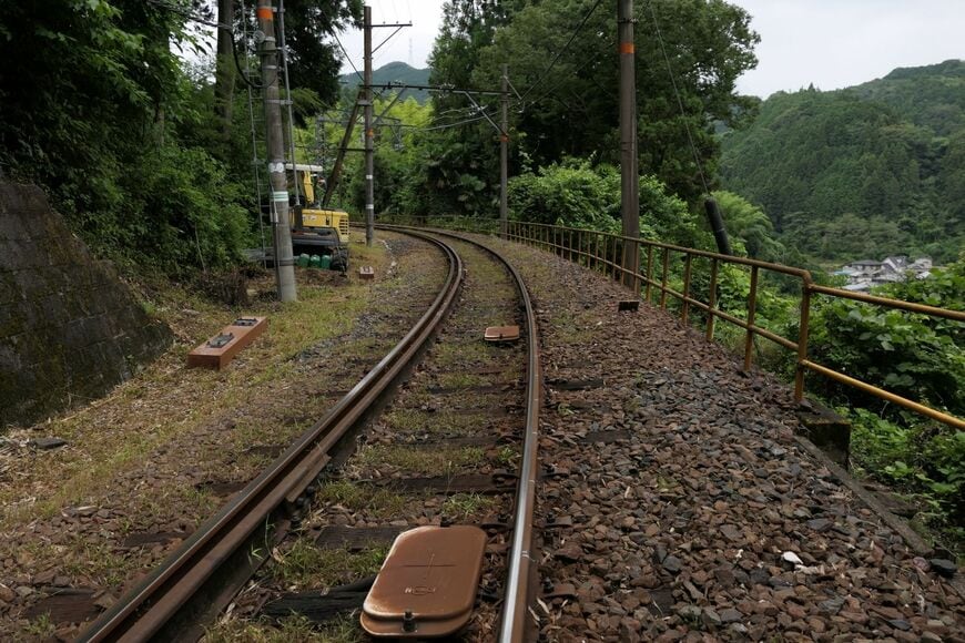 南海電鉄高野線の下古沢―上古沢間（記者撮影）