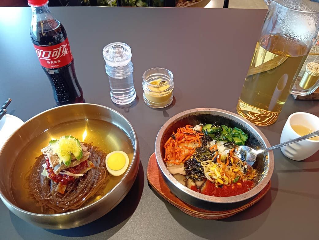 北朝鮮レストランで食べた冷麺
